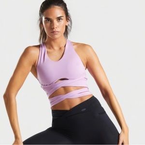 Gym Shark Poise Wrap Around sports bra SOLD OUT size small pink